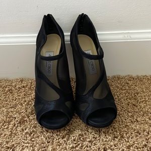 Black Jimmy Choo Mesh